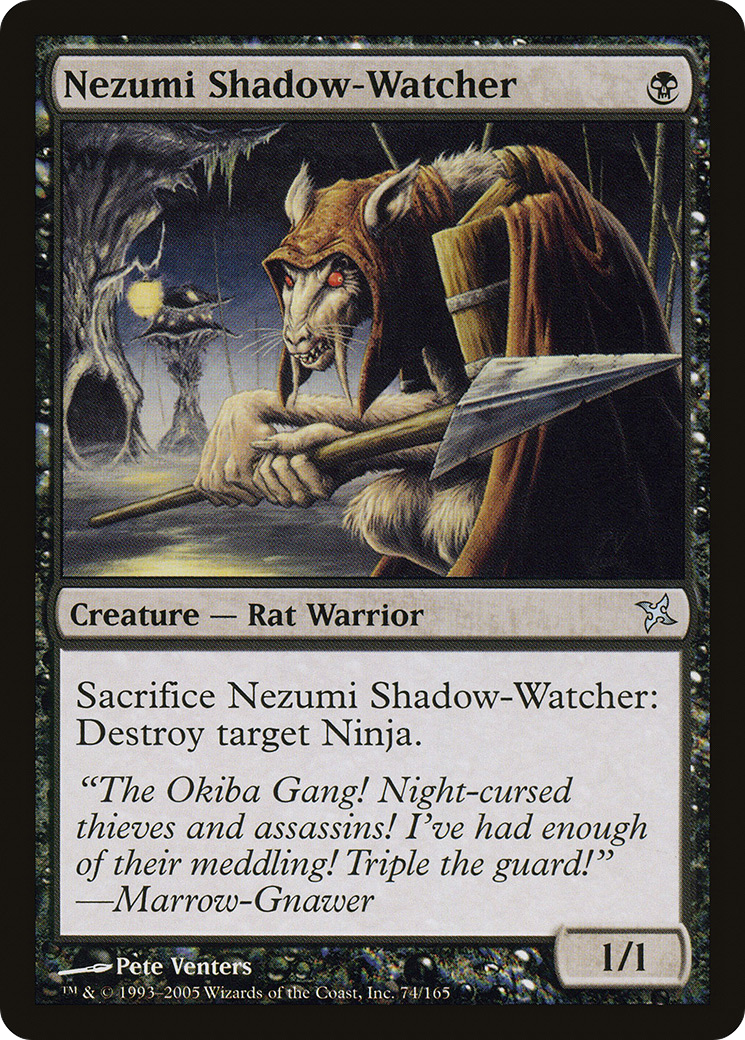 Nezumi Shadow-Watcher (BOK-074) [Betrayers of Kamigawa] Foil MTG Single Wizards of the Coast