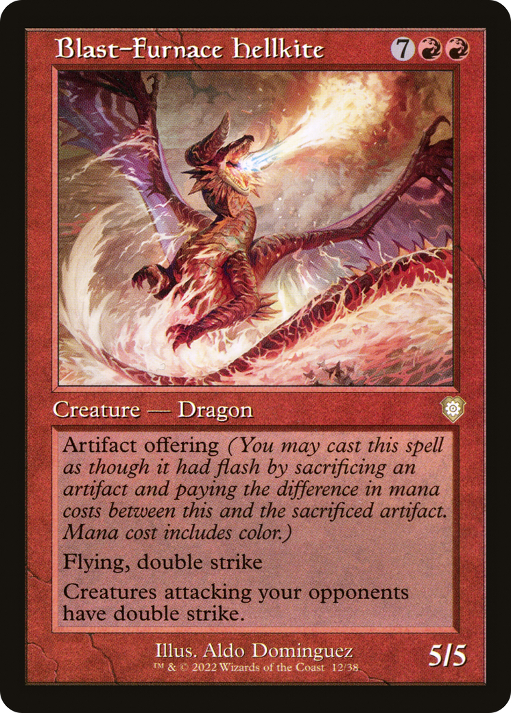 Blast-Furnace Hellkite (BRC-012) [The Brothers' War Commander] MTG Single Wizards of the Coast