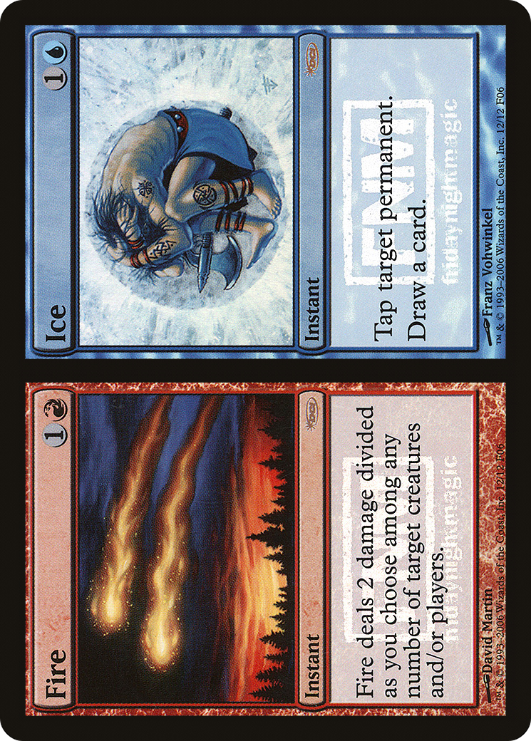 Fire // Ice (FNM-012) [Friday Night Magic 2006] Foil MTG Single Wizards of the Coast