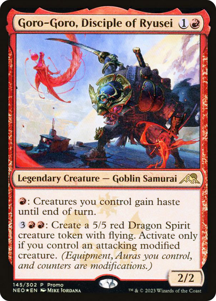 Goro-Goro, Disciple of Ryusei (MEDIA-145) [Kamigawa: Neon Dynasty Promos] Foil MTG Single Wizards of the Coast