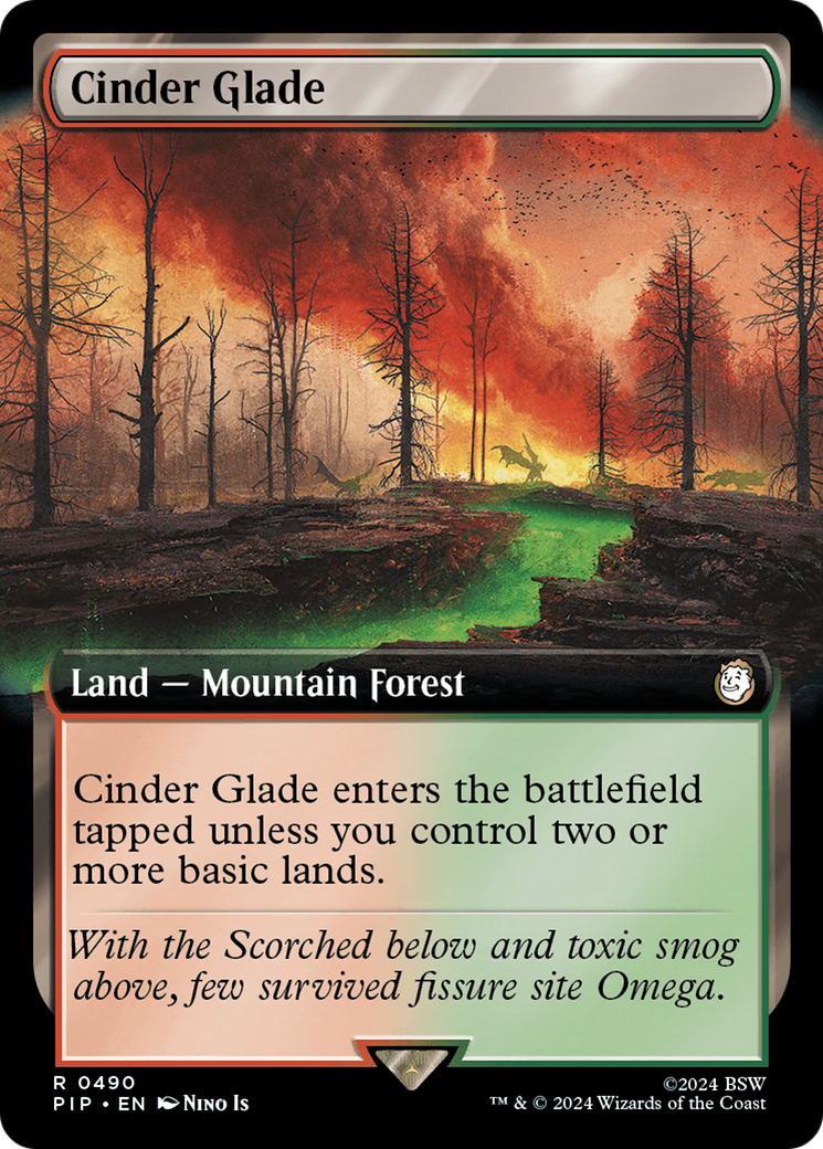 Cinder Glade (PIP-490) [Fallout] (Extended Art) MTG Single Wizards of the Coast