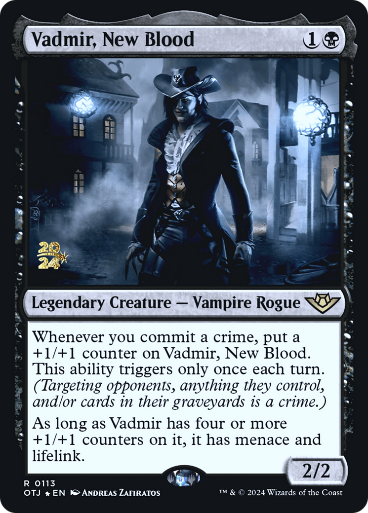 Vadmir, New Blood (PRE-113) [Outlaws of Thunder Junction Promos] Foil MTG Single Wizards of the Coast