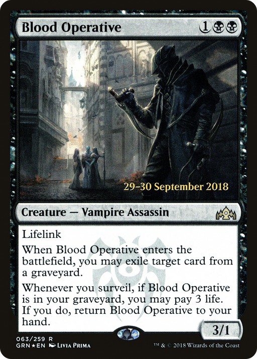 Blood Operative (PRE-063) [Guilds of Ravnica Promos] Foil MTG Single Wizards of the Coast