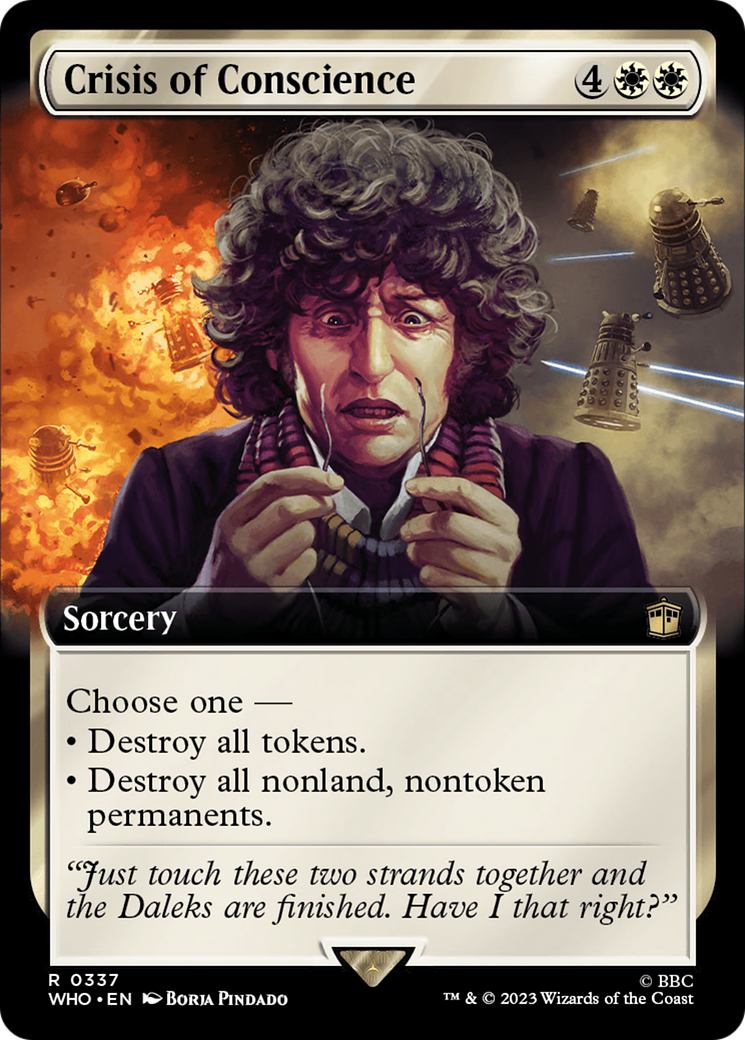 Crisis of Conscience (WHO-337) [Doctor Who] (Extended Art) MTG Single Wizards of the Coast