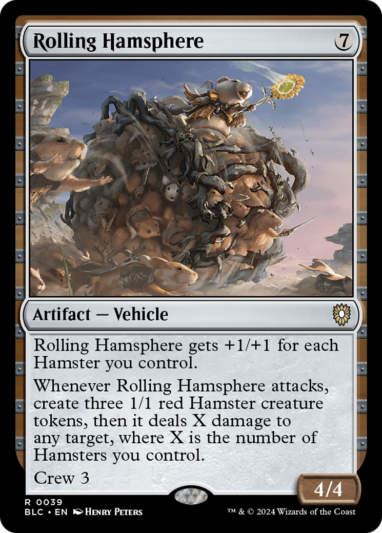 Rolling Hamsphere (BLC-039) [Bloomburrow Commander] MTG Single Wizards of the Coast