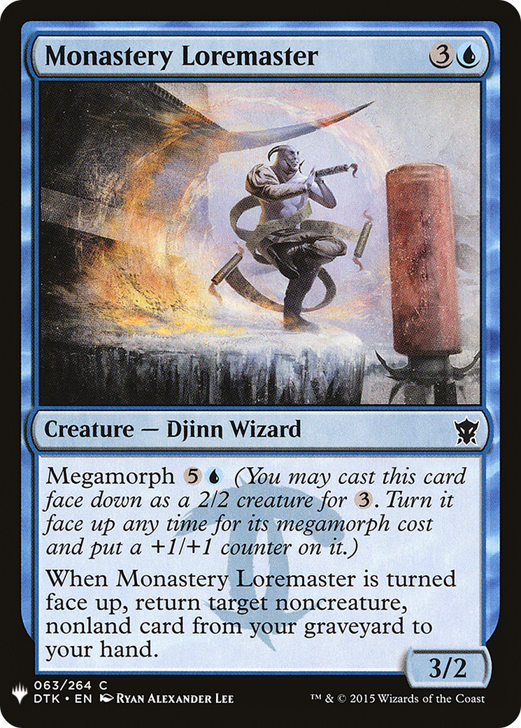 Monastery Loremaster (LIST-DTK-63) [Mystery Booster] The List MTG Single Wizards of the Coast