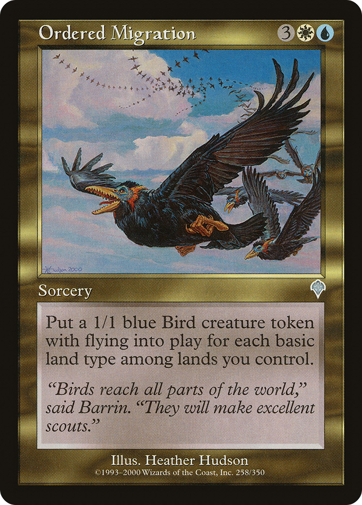 Ordered Migration (INV-258) [Invasion] Foil MTG Single Wizards of the Coast