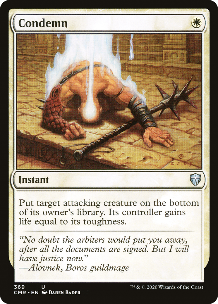 Condemn (CMR-369) [Commander Legends] MTG Single Wizards of the Coast