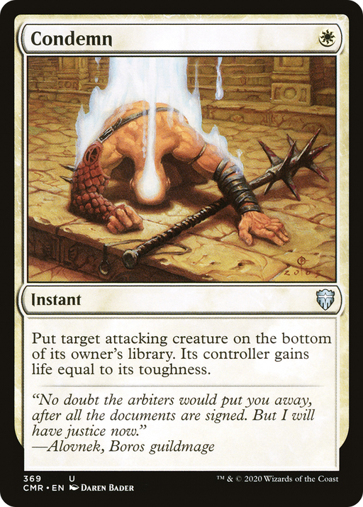 Condemn (CMR-369) [Commander Legends] MTG Single Wizards of the Coast