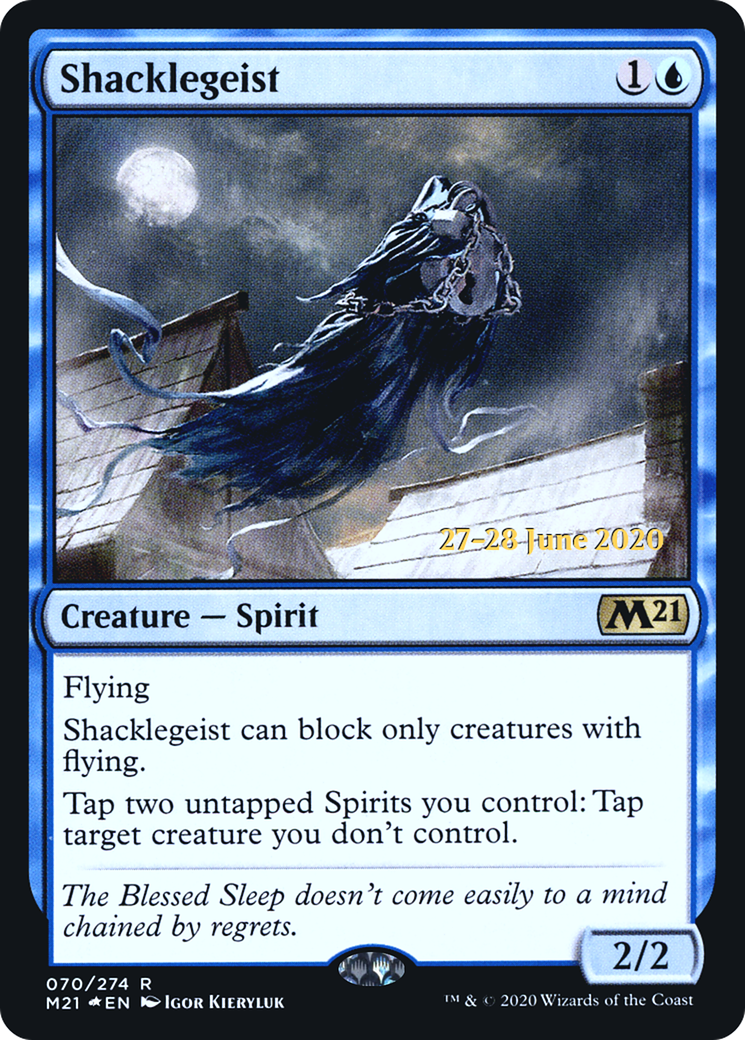 Shacklegeist (PRE-070) [Core Set 2021 Promos] Foil MTG Single Wizards of the Coast