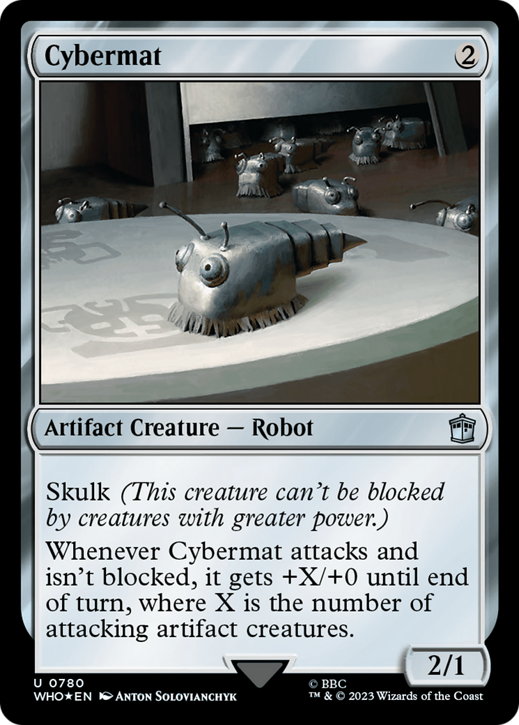 Cybermat (Surge Foil) (WHO-780) [Doctor Who] Foil MTG Single Wizards of the Coast