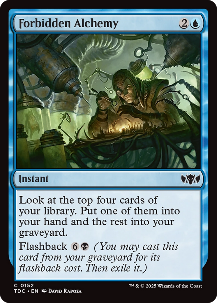 Forbidden Alchemy (TDC-152) [Commander: Tarkir: Dragonstorm] MTG Single Wizards of the Coast