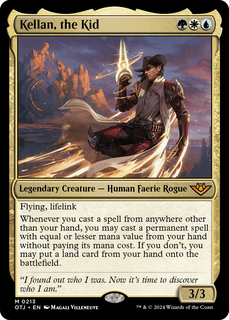 Kellan, the Kid (OTJ-213) [Outlaws of Thunder Junction] Foil MTG Single Wizards of the Coast
