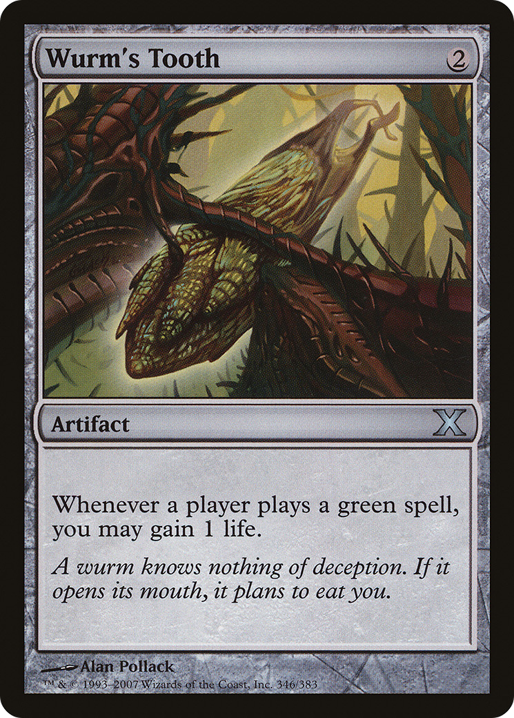 Wurm's Tooth (10E-346) [Tenth Edition] MTG Single Wizards of the Coast
