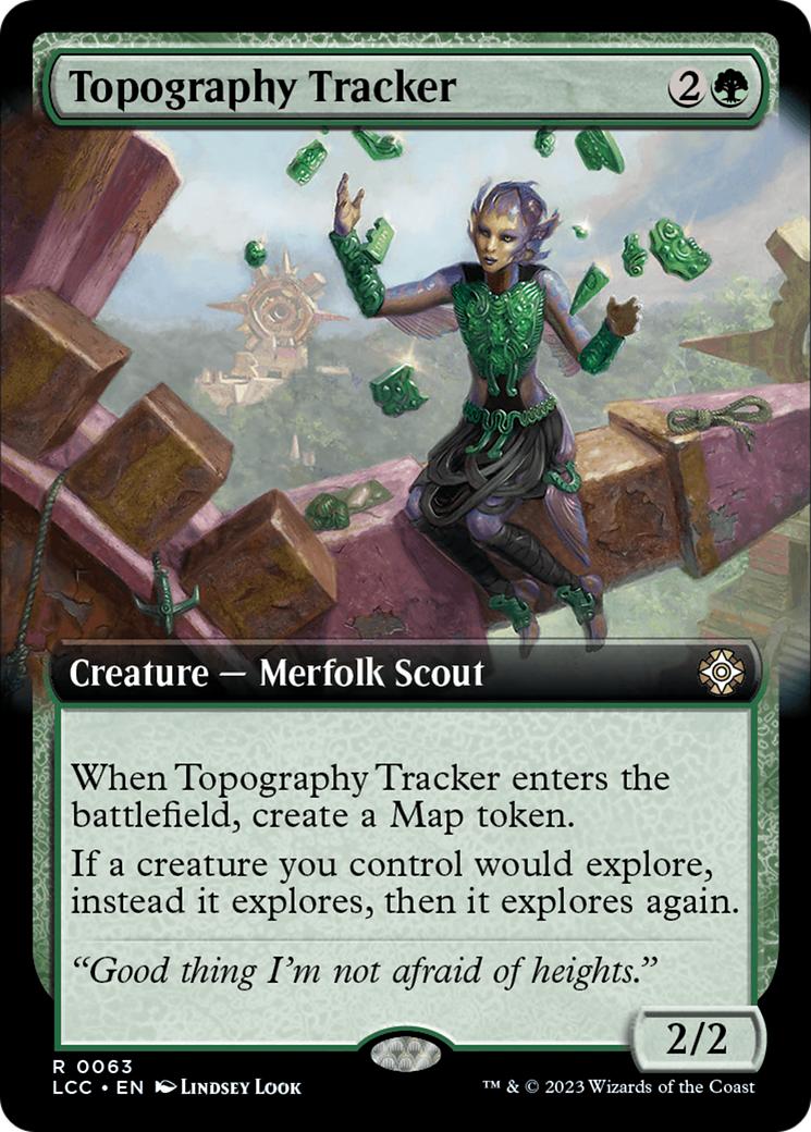 Topography Tracker (LCC-063) [The Lost Caverns of Ixalan Commander] (Extended Art) MTG Single Wizards of the Coast