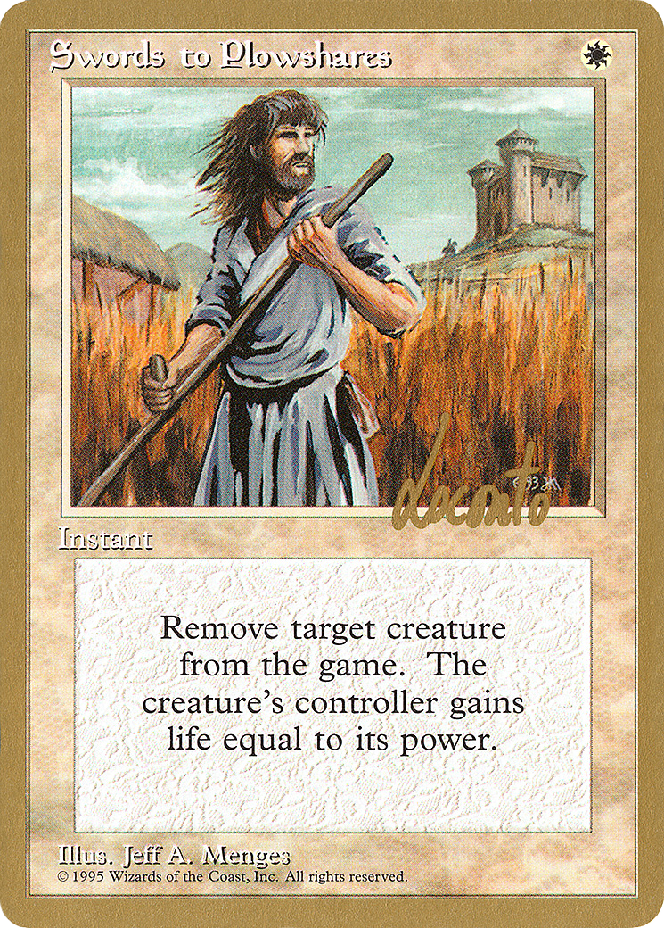 Swords to Plowshares (WCD-ML52) [Misc] Pro Tour Collector Set MTG Single Wizards of the Coast