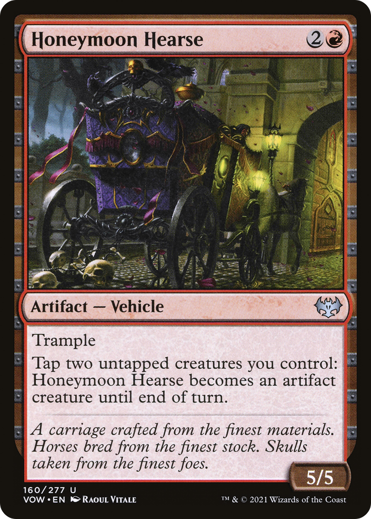 Honeymoon Hearse (VOW-160) [Innistrad: Crimson Vow] Foil MTG Single Wizards of the Coast