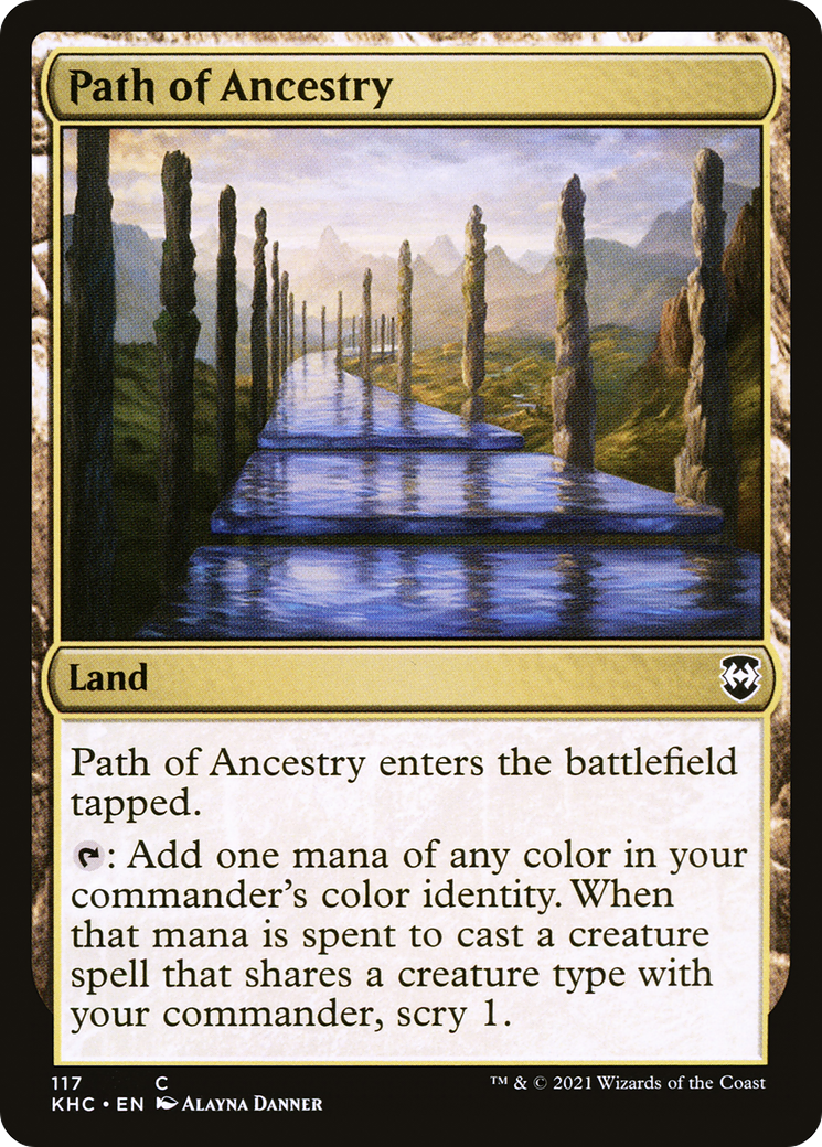 Path of Ancestry (KHC-117) [Kaldheim Commander] MTG Single Wizards of the Coast