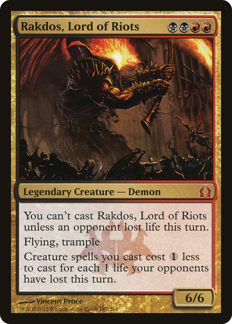 Rakdos, Lord of Riots (RTR-187) [Return to Ravnica] Foil MTG Single Wizards of the Coast