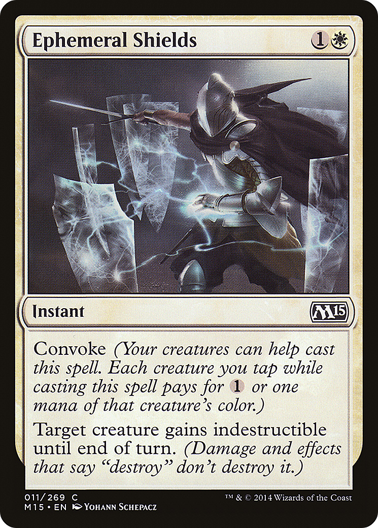 Ephemeral Shields (M15-011) [Magic 2015] MTG Single Wizards of the Coast