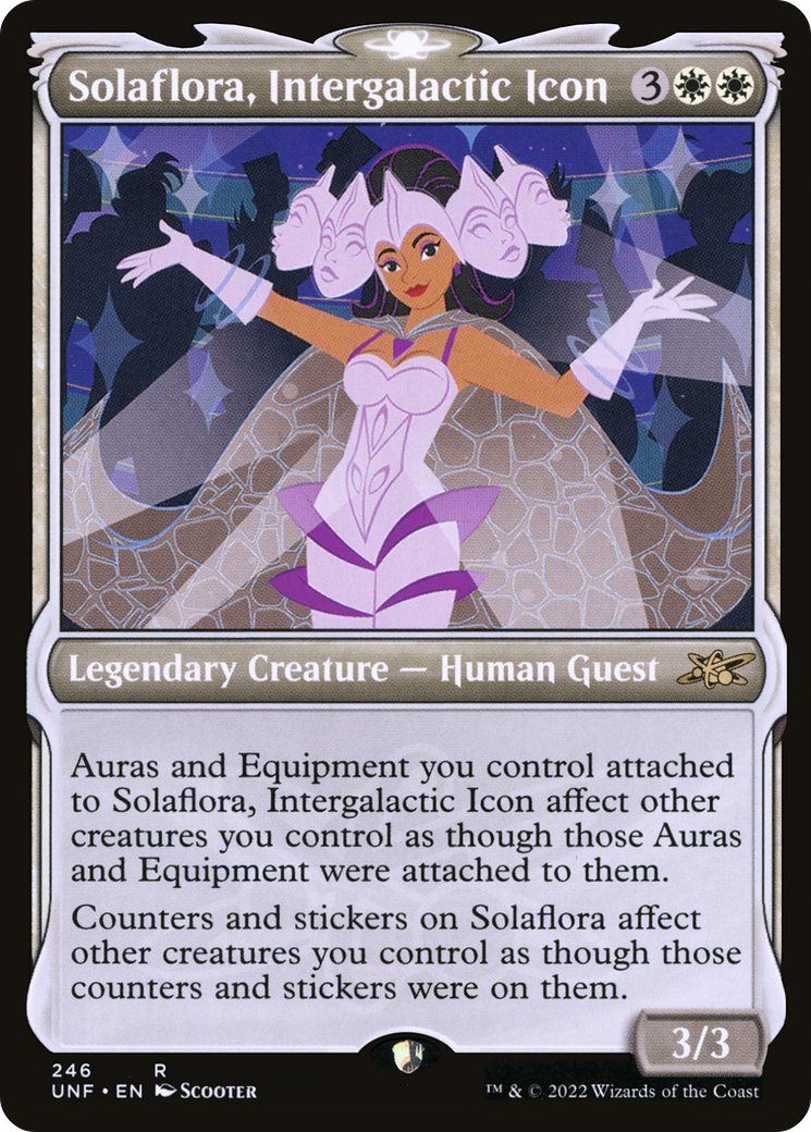 Solaflora, Intergalactic Icon (UNF-246) [Unfinity] (Showcase) MTG Single Wizards of the Coast
