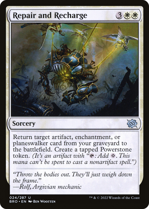 Repair and Recharge (BRO-024) [The Brothers' War] Foil MTG Single Wizards of the Coast