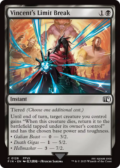 Vincent's Limit Break (FIN-126) [FINAL FANTASY] Foil MTG Single Wizards of the Coast