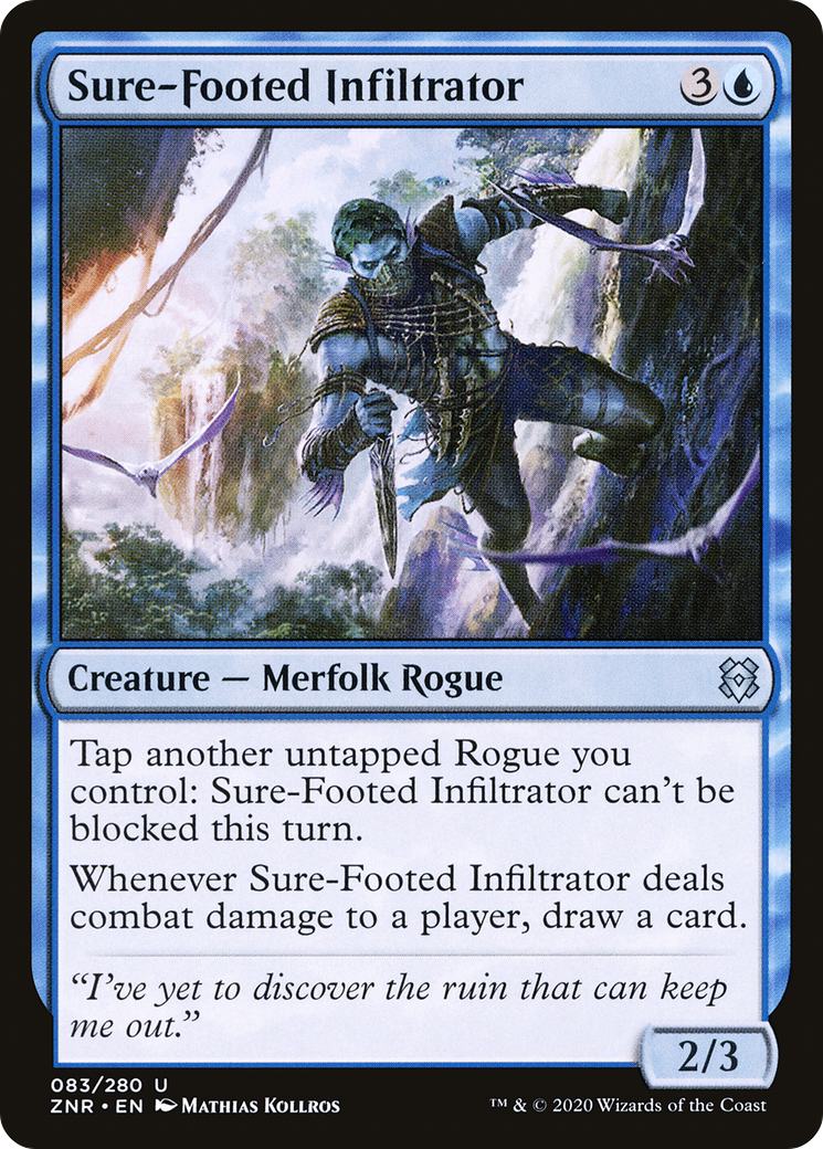 Sure-Footed Infiltrator (ZNR-083) [Zendikar Rising] MTG Single Wizards of the Coast