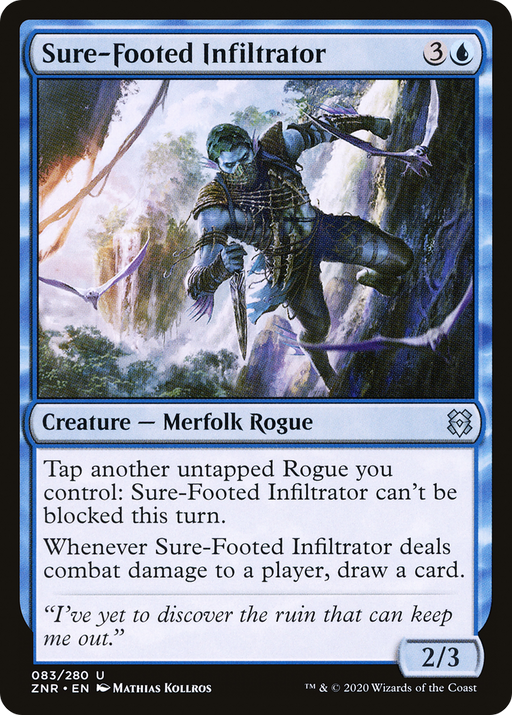 Sure-Footed Infiltrator (ZNR-083) [Zendikar Rising] MTG Single Wizards of the Coast