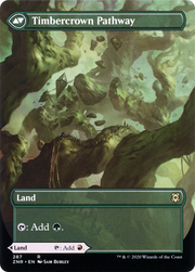 Cragcrown Pathway (ZNR-287) [Zendikar Rising] (Showcase) (Borderless) Foil MTG Single Wizards of the Coast