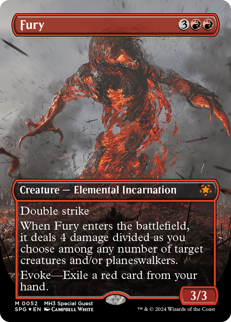 Fury (Textured Foil) (SPG-052) [Special Guests] (Borderless) Foil MTG Single Wizards of the Coast