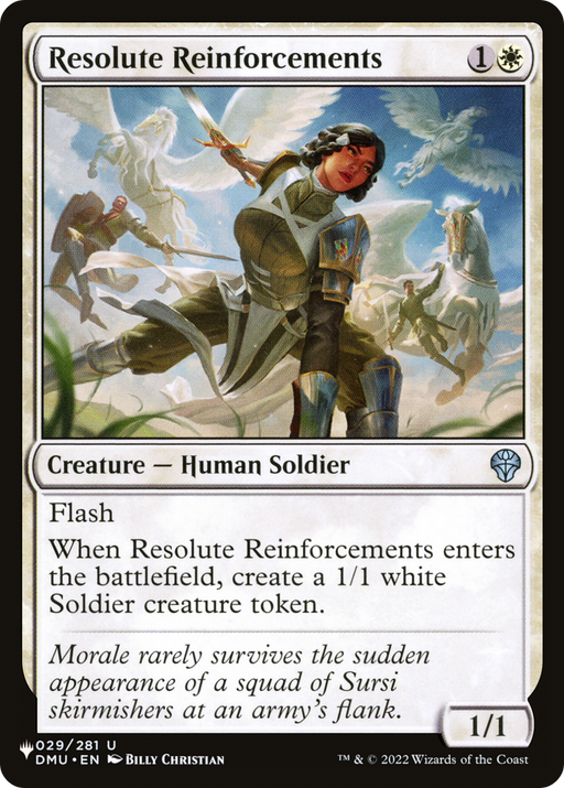 Resolute Reinforcements (LIST-DMU-29) [Mystery Booster] The List MTG Single Wizards of the Coast