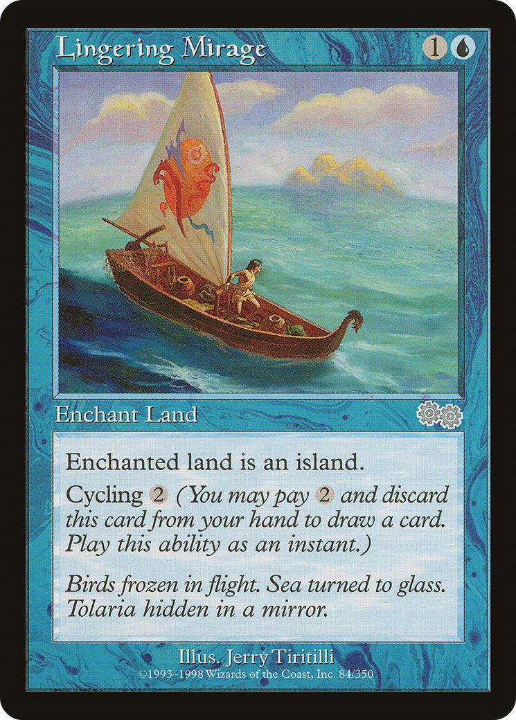 Lingering Mirage (USG-084) [Urza's Saga] MTG Single Wizards of the Coast