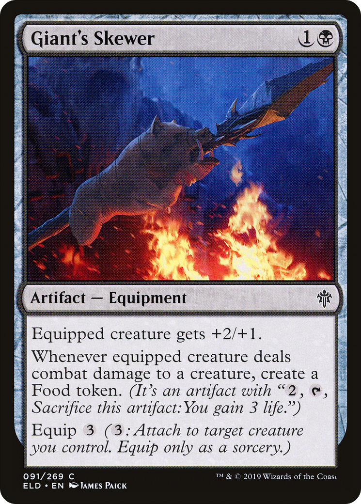 Giant's Skewer (ELD-091) [Throne of Eldraine] Foil MTG Single Wizards of the Coast