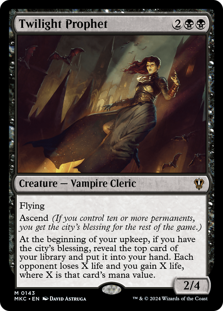 Twilight Prophet (MKC-143) [Murders at Karlov Manor Commander] MTG Single Wizards of the Coast