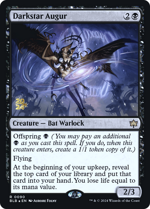 Darkstar Augur (PRE-090) [Bloomburrow Promos] Foil MTG Single Wizards of the Coast