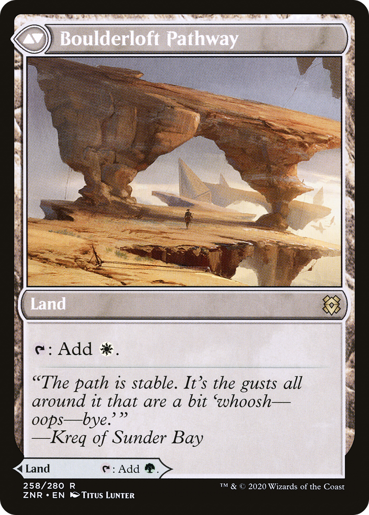 Branchloft Pathway (ZNR-258) [Zendikar Rising] Foil MTG Single Wizards of the Coast