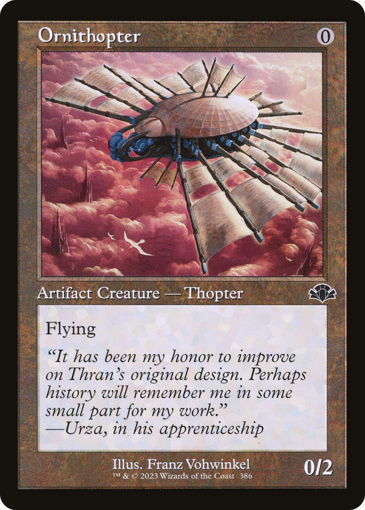 Ornithopter (DMR-386) [Dominaria Remastered] Foil MTG Single Wizards of the Coast