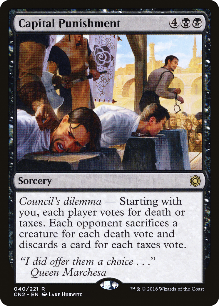 Capital Punishment (CN2-040) [Conspiracy: Take the Crown] MTG Single Wizards of the Coast