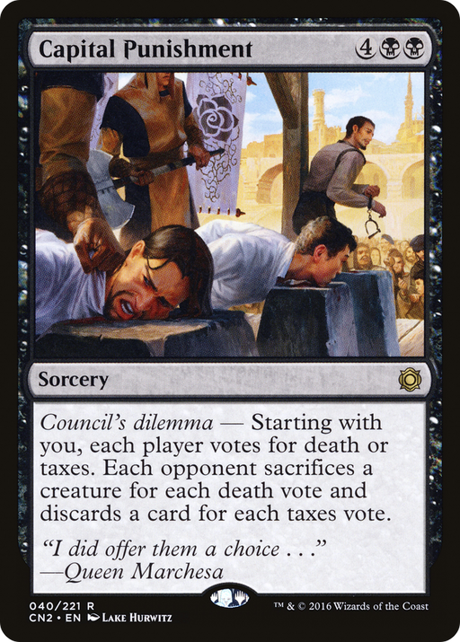 Capital Punishment (CN2-040) [Conspiracy: Take the Crown] Foil MTG Single Wizards of the Coast