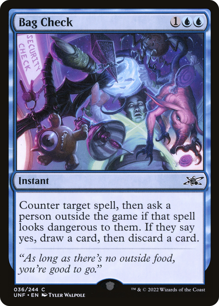 Bag Check (UNF-036) [Unfinity] Foil MTG Single Wizards of the Coast