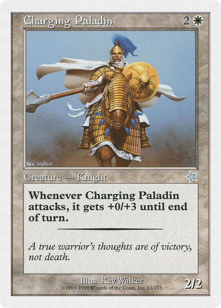 Charging Paladin [Starter 1999] MTG Single Magic: The Gathering
