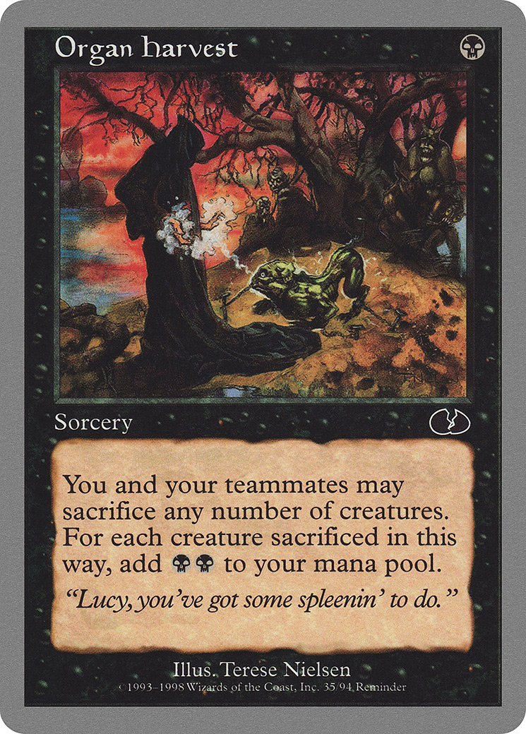 Organ Harvest (UGL-035) [Unglued] MTG Single Wizards of the Coast