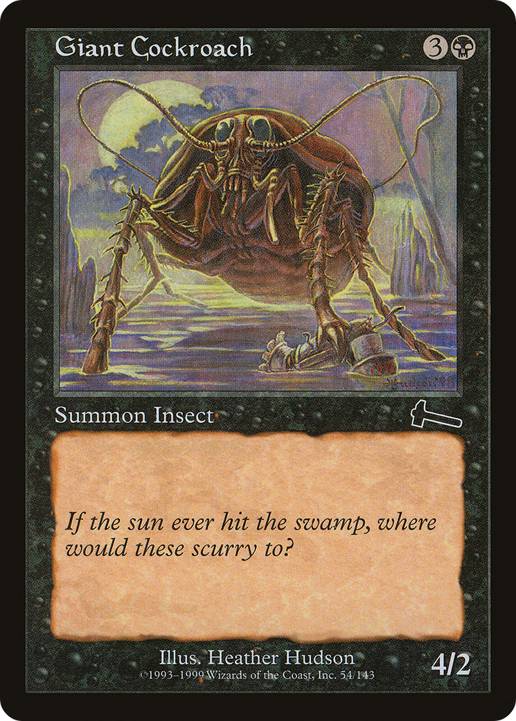 Giant Cockroach (ULG-054) [Urza's Legacy] MTG Single Wizards of the Coast