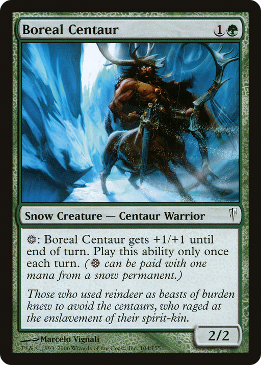 Boreal Centaur (CSP-104) [Coldsnap] Foil MTG Single Wizards of the Coast