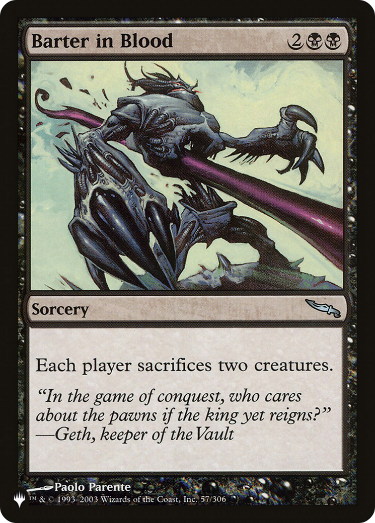 Barter in Blood (LIST-MRD-57) [Mystery Booster] The List MTG Single Wizards of the Coast