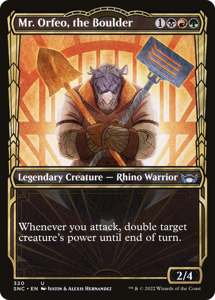 Mr. Orfeo, the Boulder (SNC-320) [Streets of New Capenna] (Showcase) MTG Single Wizards of the Coast