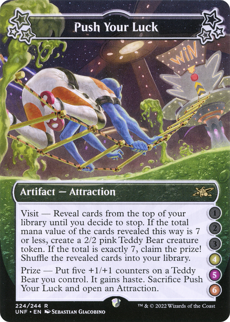Push Your Luck (UNF-224B) [Unfinity] MTG Single Wizards of the Coast