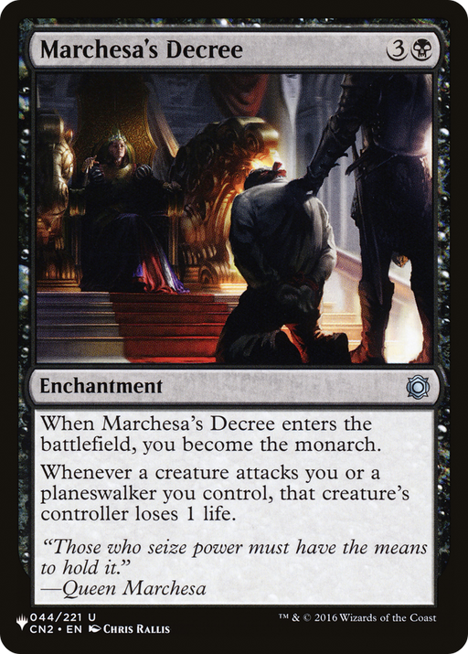 Marchesa's Decree (LIST-044/221) [Mystery Booster] The List MTG Single Wizards of the Coast