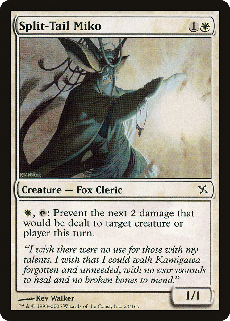 Split-Tail Miko [Betrayers of Kamigawa] MTG Single Magic: The Gathering   